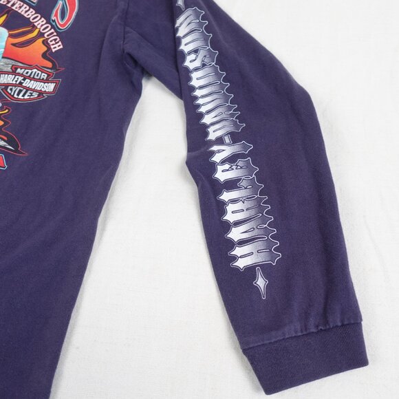 Vintage Harley-Davidson of Peterborough Spanky's Tee Shirt Adult M L Made in USA - Picture 6 of 10
